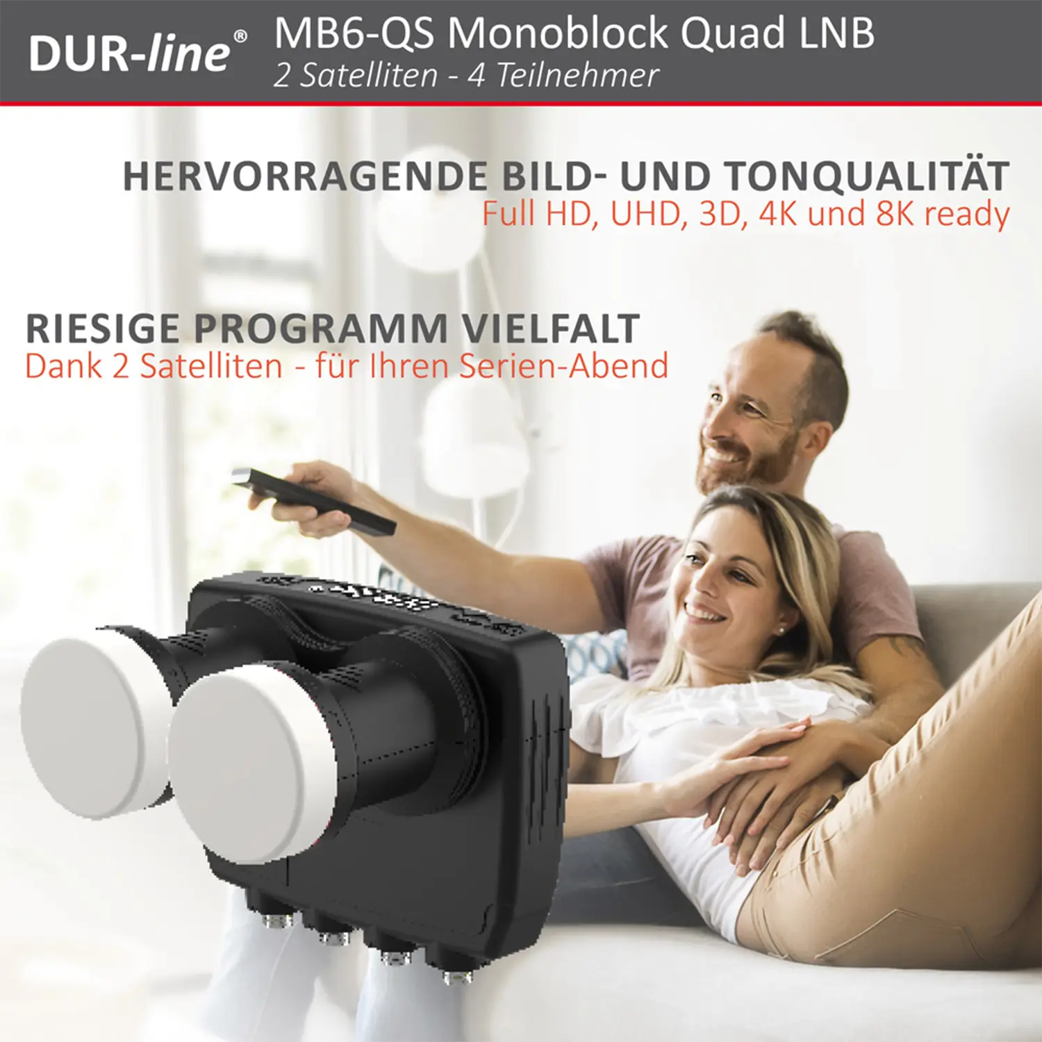 DUR-line Monoblock Quad LNB